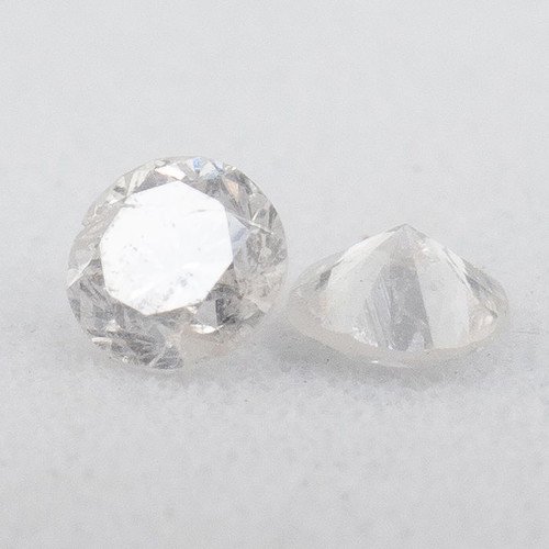 Pair Round Brilliant Diamonds 0.11ct total used