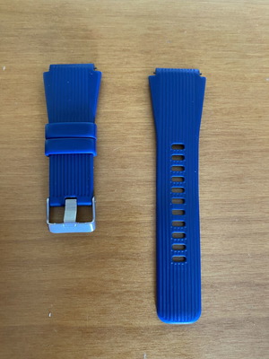 Watch Strap 22mm Blue like new, men's