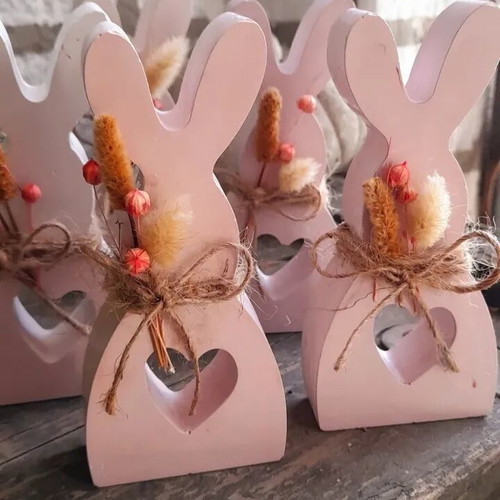 Handmade Easter decoration made of plaster new