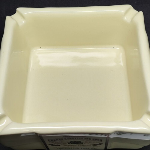 Karelias Ceramic Ashtray like new with classic gold tones