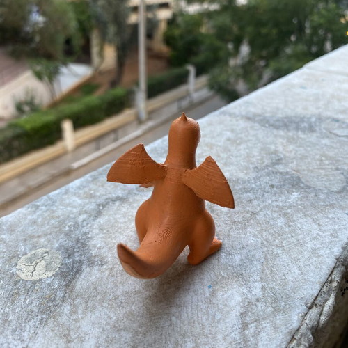 Pokemon Dragonite 3D Printed Figure hand-painted