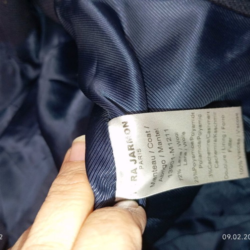 Wool coat Tara Jarmon size M, like new, blue