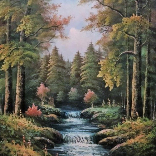 RIE (Potamaki) painting on canvas with frame like new
