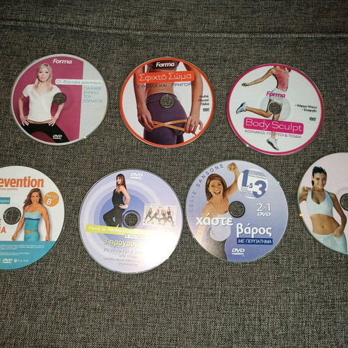 Exercise DVDs like new, pack of 7