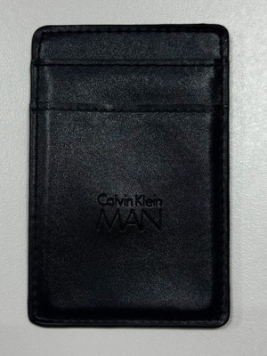 Calvin Klein Man Card Holder like new, black leather