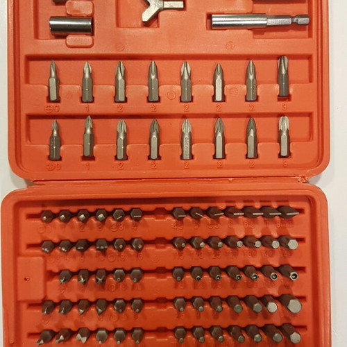 Bit set and crimps used