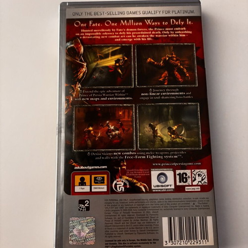 Prince of Persia Revelations PSP game used