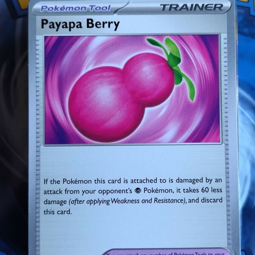 Payapa Berry Pokemon Tool Trainer card 141/142