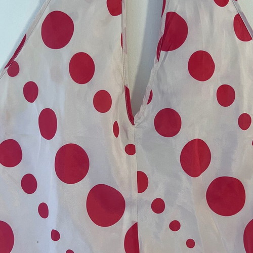 Armani Exchange silk blouse like new, white and red