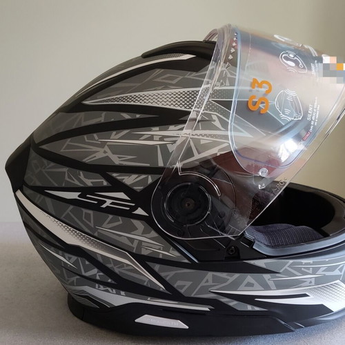 Schuberth S3 Thunder Grey helmet like new, small size