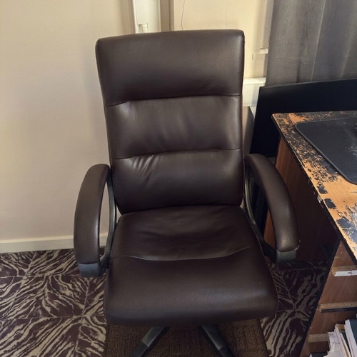 Office chair used, fully functional with replaced wheels