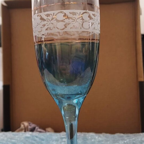 Crystal glasses set of 6 new