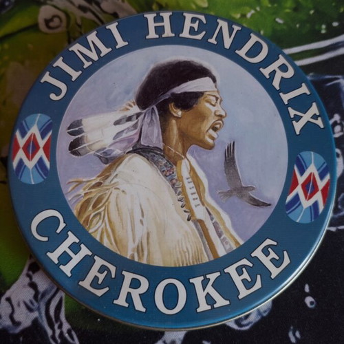 Jimi Hendrix Cherokee Dog N Roll collectible edition in metal box
