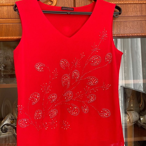 Vintage embroidered blouse size M L XL like new