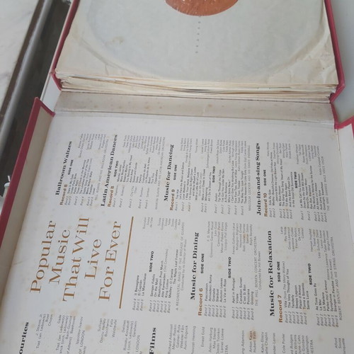 Box set of 10 used vinyl records with classic 1960s songs