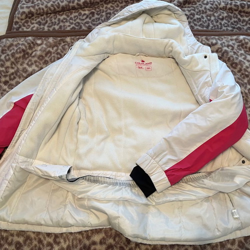 Ski jacket used, size M, white