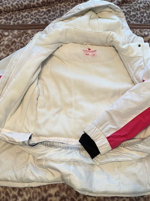 Ski jacket used, size M, white