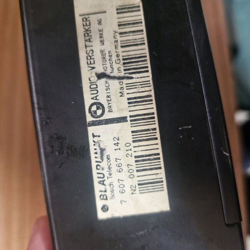 Blaupunkt BMW E36 factory amplifier used