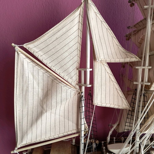 Wooden ship Greek handmade like new