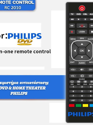 Τηλεχειριστήριο Philips για DVD και Home Theater καινούργιο