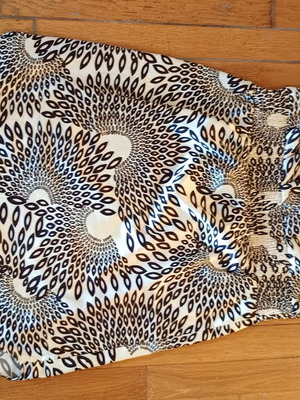 Traffic People blouse size S like new, beige and brown