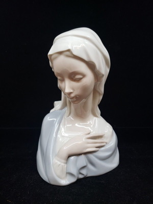 Lladro Madonna Head скулптурна бюст употребяван