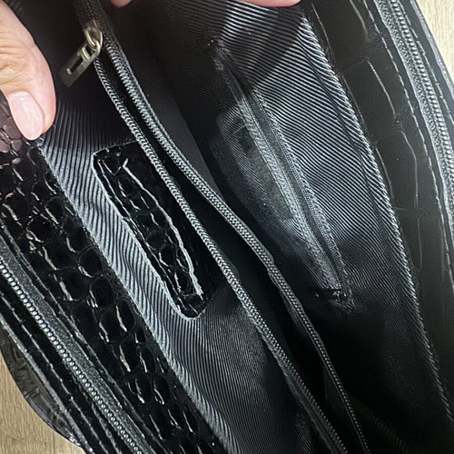 Handbag used, black with multiple inner pockets