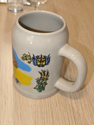 Πήλινο ποτήρι μπύρας Κρίκετ 500ml καινούργιο Oktoberfest