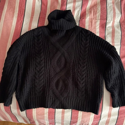Knit jumper used, black, one size
