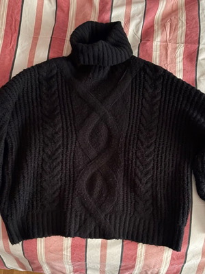 Knit jumper used, black, one size