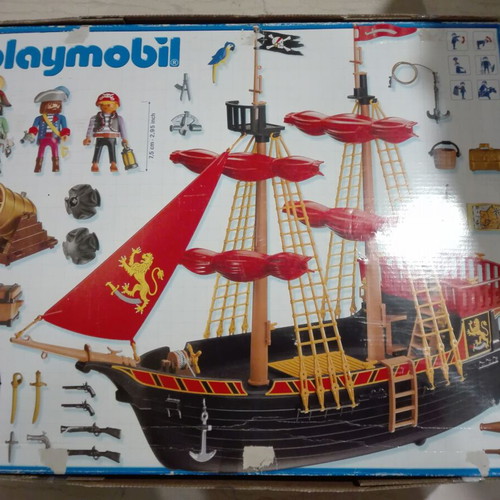 Playmobil pirate flagship used, complete set with box
