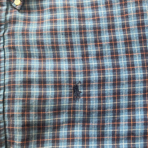 Ralph Lauren Oxford Classic Fit XXL Long Sleeve Shirt, blue red black