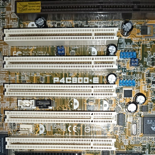 Asus P4C800-E Deluxe vintage motherboard with Intel Pentium 4 3GHz used