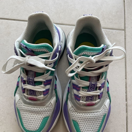 Buffalo vegan chunky sneakers size EU 37 like new, multicolor
