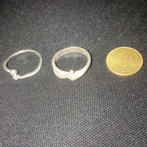 2 silver 925 rings