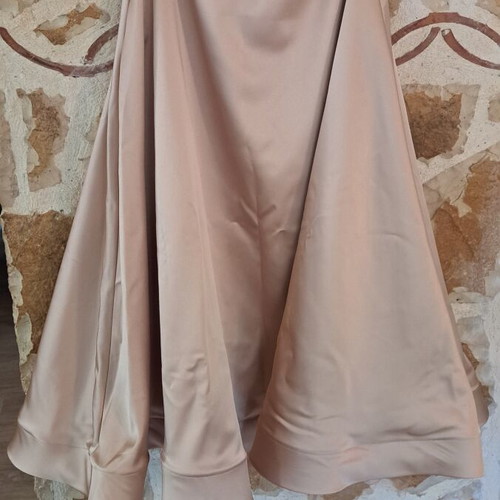Crepe satin skirts new, gold and nude, size small