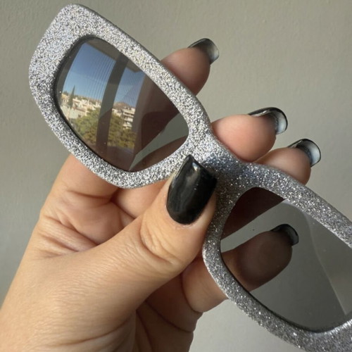 Glitter sunglasses brand new silver unisex for adults and kids