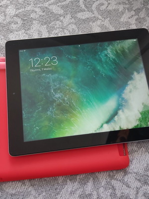 Apple iPad tablet σαν καινούργιο, παλιό μοντέλο με κόκκινη θήκη