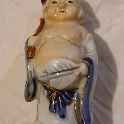 Chinese deities used, set of 4, porcelain miniatures