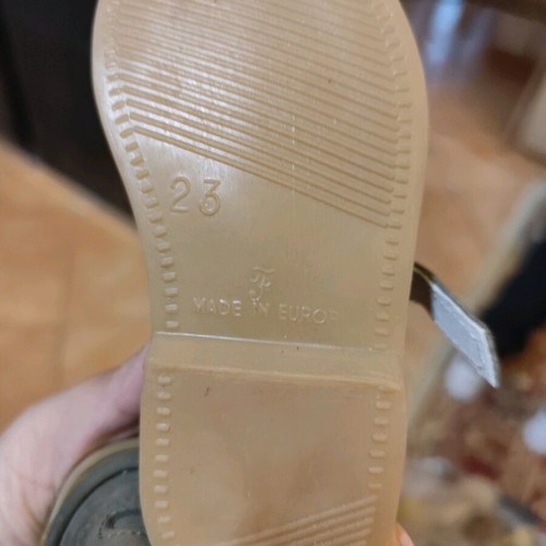 Anatomic sandals for girl new, gray and beige, size 23