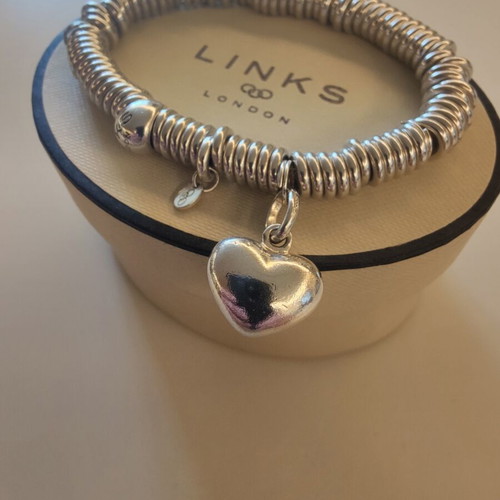 Links of London Sterling Silver Sweetie Bracelet with Heart Charm