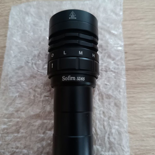 Diving flashlight XHP50.2 new, 2550 lumen, waterproof 100m