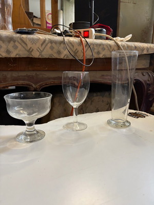 Set of glasses for all drinks like new