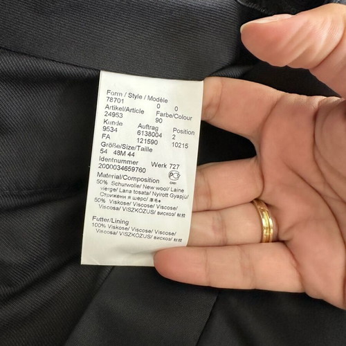 Lagerfeld black shiny suit new, size XL