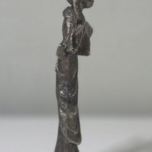 Vintage Geisha Figurine with Fan used