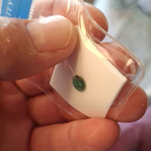 Natural Emerald 0.92 ct Brazil Round Cut F1 Oil Certified