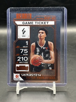 2025-26 Panini Contenders EuroLeague Victor Wembanyama Game Ticket like new