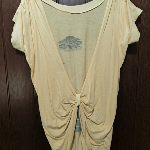 Helmi yellow off-shoulder blouse used size S