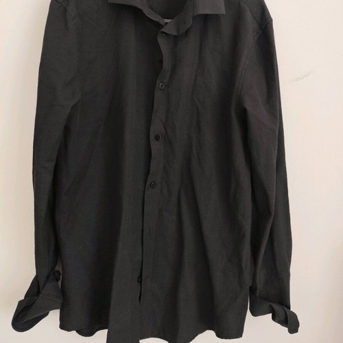 Bershka shirt size S black like new with embossed texture