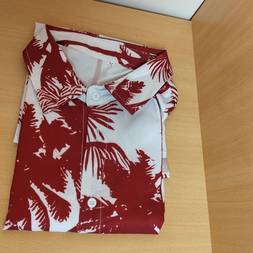 Men's summer shirt size M, new, red by A-Style
